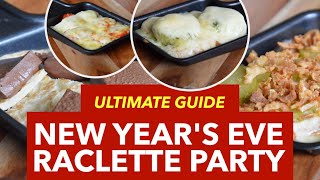 German Raclette Party  German New Years Eve Food Traditions [upl. by Ahselat974]