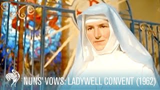 Nuns Vows at Ladywell Convent 1962  British Pathé [upl. by Ennayelhsa]