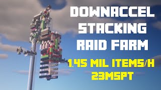 Downaccel Stacking Raid Farm Minecraft Java 116  117 118 fix in description [upl. by Nrojb]