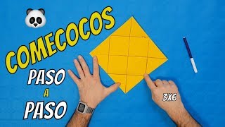 Cómo Hacer un ComeCocos de Papel y Aprender a Multiplicar Jugando Para Niños  Origami Fácil a Pasos [upl. by Aikemit]