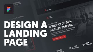 Design A Landing Page in Figma [upl. by Ahseryt]