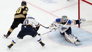 Jordan Binnington makes unreal pad save [upl. by Capp]