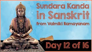 SundaraKanda  Day 12 of 16  Sargas50 to 55  from Valmiki Ramayanam in Sanskrit [upl. by Ymeon]