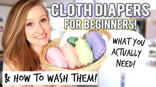 CLOTH DIAPERS FOR BEGINNERS  CLOTH DIAPER ROUTINE [upl. by Georgianne672]