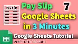 Google Sheets  Create Dynamic Pay Slip using Vlookup in Google Sheets [upl. by Naloc644]