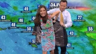 Oops Anchor Saves Meteorologist From Green Screen Mishap [upl. by Anavi]