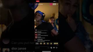 Toosii Records A Song For His Girlfriend Samaria On Ig Live ❤️ [upl. by Meares212]