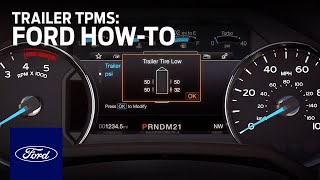 Trailer Tire Pressure Monitoring System TPMS  Ford HowTo  Ford [upl. by Richer]