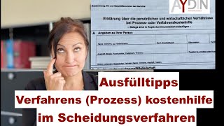 Prozesskostenhilfe  Formular  Ausfülltipps [upl. by Ahsinwad]