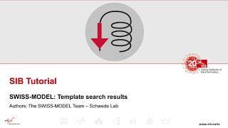 SWISSMODEL Tutorial Part III Template search results [upl. by Arebma]