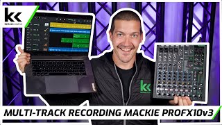 How To Multi Track Record Using Mackie ProFX10v3 USB Audio Mixing Console [upl. by Manfred]