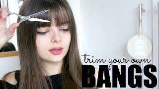 How To Trim Your Own Bangs [upl. by Atcele]