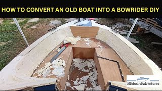 Boat conversion into Bowrider [upl. by Bond]