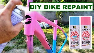 DIY Bike Frame Repaint bosny [upl. by Ursola]