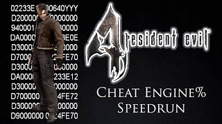 Resident Evil 4  CheatEngine Speedrun [upl. by Newlin455]