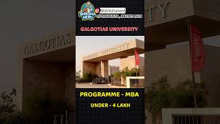 GALGOTIAS UNIVERSITY MBA Review  Fees  Placement  Hostel [upl. by Nihcas]