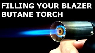 How To Fill A Blazer Butane Torch or Lighter [upl. by Laughlin]