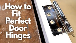 How to Fit Perfect Door Hinges [upl. by Grochow]