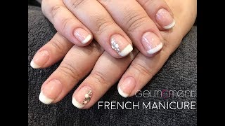 French Manicure with GelMoment [upl. by Naillimxam]