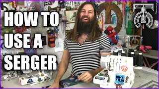 How to thread and use a Serger  Overlock Machine [upl. by Edson815]