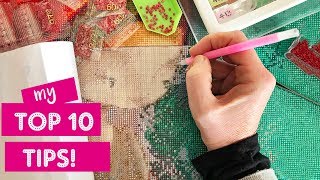 Top 10 Tips for Diamond Painting [upl. by Valentijn172]