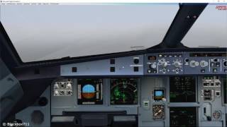 FSLabs A320X Basics RNAV GPS Approach [upl. by Dnalyk462]