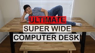 The Ultra Wide Computer Desk from IKEA  Skogsta Review [upl. by Ielhsa]