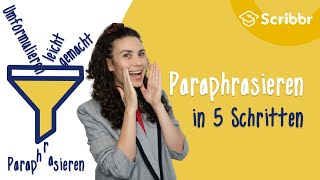 Paraphrasieren – in 5 Schritten zum indirekten Zitat  Scribbr 🎓 [upl. by Rudolf]