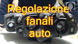 Tutorial regolazione fari auto  esempio su fiat punto mk2 188 [upl. by Rudwik]