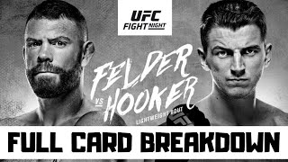 UFC Auckland Predictions  Felder vs Hooker Full Card Breakdown [upl. by Namruht351]