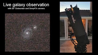 Live Galaxies observation with Stargate 500P 20quot Dobsonian [upl. by Annahsal]