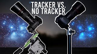 Tracker vs No Tracker for ASTROPHOTOGRAPHY Shooting the Pleiades [upl. by Yral442]