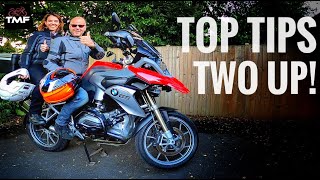 How to ride a motorcycle with a pillion passenger  Hints and tips for two up riding [upl. by Mauceri]