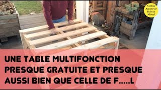 Une table multifonction presque gratuite [upl. by Skipp]