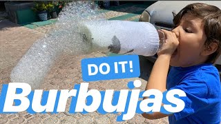 BOTELLA PARA HACER BURBUJAS  DIY  EXPERIMENTOS PARA NIÑOS [upl. by Lleraj949]