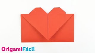 💌 Sobre Corazón de papel fácil paso a paso [upl. by Russom]