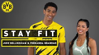 Stay fit  with Jude Bellingham amp Fernanda Brandao  Episode 2 [upl. by Ethbin]