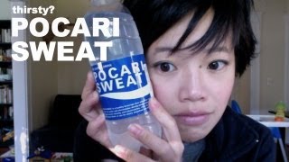 Drinking Pocari Sweat  Thirsty 7 [upl. by Dlonyar]