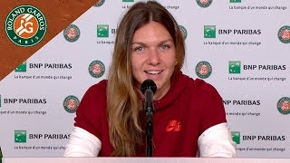 Simona Halep  Press Conference after QuarterFinal I RolandGarros 2018 [upl. by Gnuoy653]