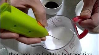 How To Make Latte Art with Mini Milk Frother [upl. by Ivett]