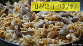 Creamy Beef Stroganoff  Margot Brown [upl. by Yecram]