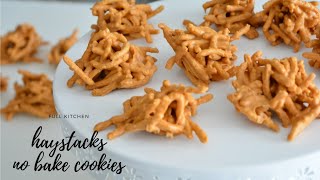 Butterscotch Haystacks 3 Ingredients No Bake Cookies [upl. by Enilarak]