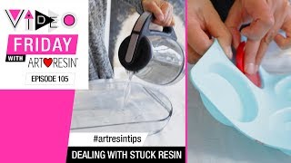 How To Remove Stuck Resin From A Silicone Mold [upl. by Daye578]