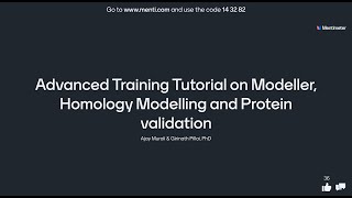 Advanced Training Tutorial on Modeller Homology Modelling and Protein validation [upl. by Urial]