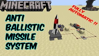 Radar Based ANTI BALLISTIC MISSILE System  Minecraft Missile Defense Tutorial [upl. by Childs63]