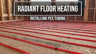 Radiant Floor Heating  Installing PEX Tubing  The Building Expert 2020 [upl. by Haggi]