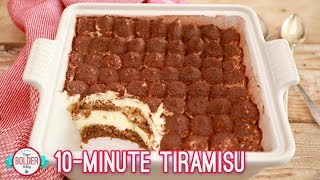 Easy 10 Minute Tiramisu  Bigger Bolder Baking [upl. by Dolores]