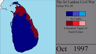 The Sri Lankan Civil War Every Month [upl. by Ecirtnahs]