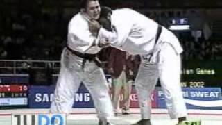 JUDO 2002 Asian Championships Yasuyuki Muneta 棟田 康幸 JPN  Sayed Mahmoud Miran IRI [upl. by Gnap888]