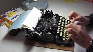 1927 Corona 4 Portable Typewriter  Typing Test [upl. by Gian560]